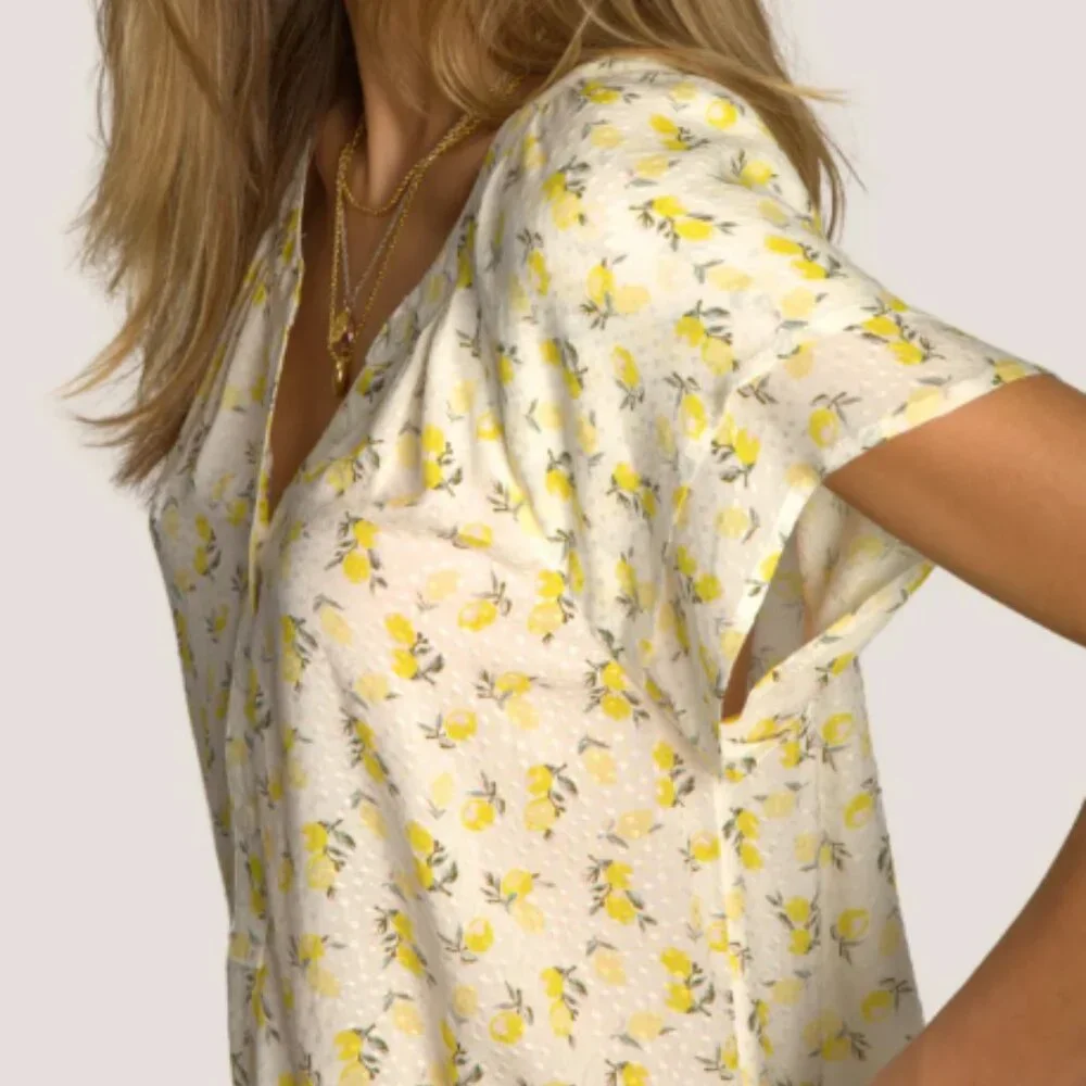 Dylan Charlie Lemons Ruffle Top - Picture 3 of 4